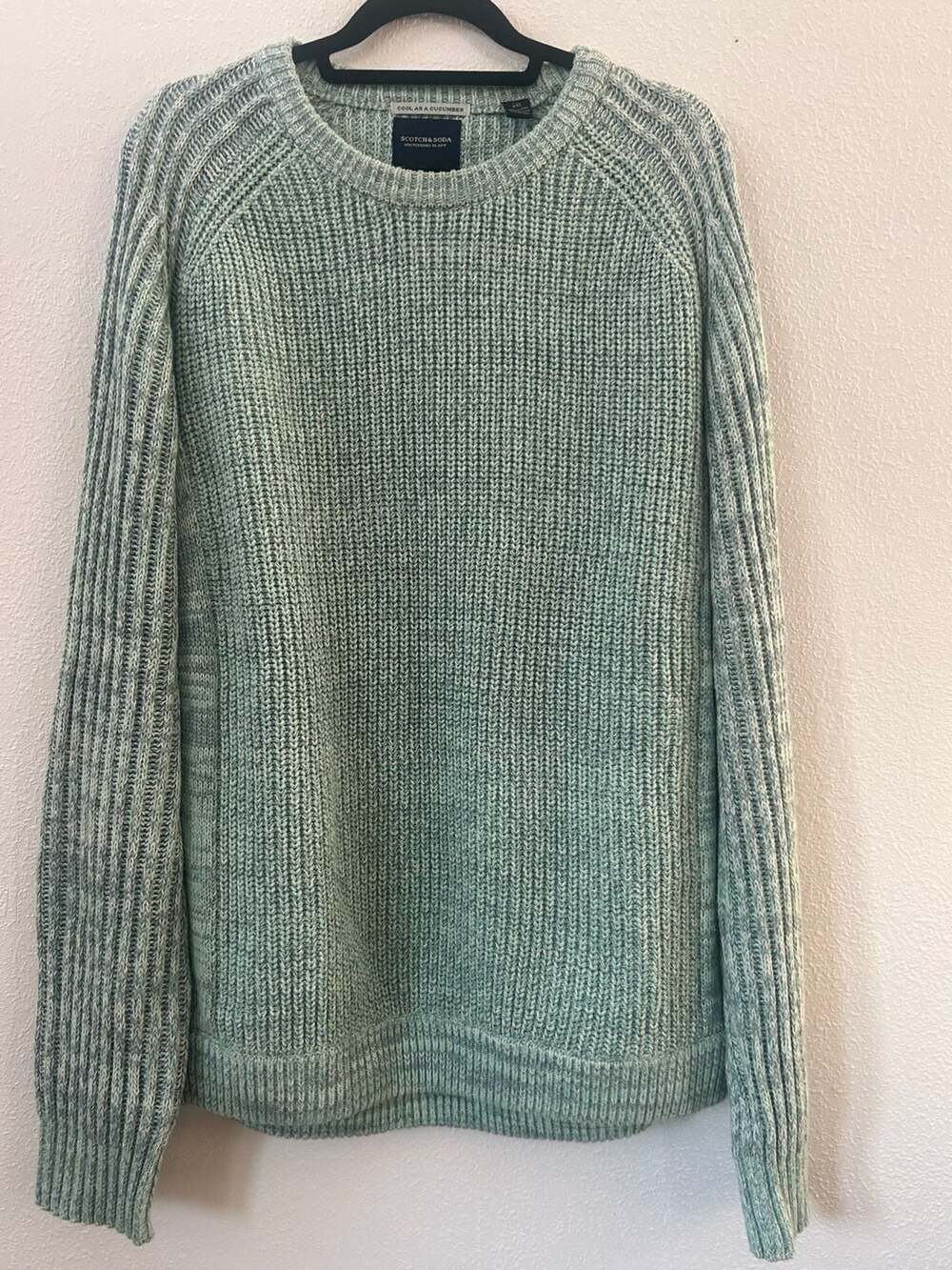 Scotch & Soda Sweater Size XXL Green Knit Pullover